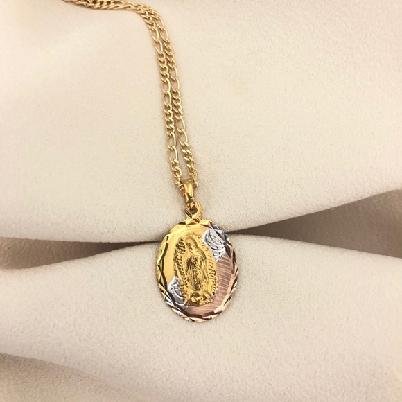 Jewelry | 14k Gold Filled Cadena De La Virgen Guadalupe | Poshmark